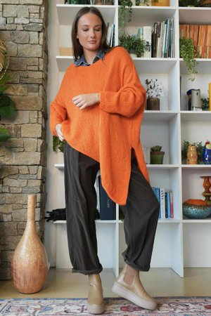 Big Softie Super Slant Knit Jumper Pumpkin 